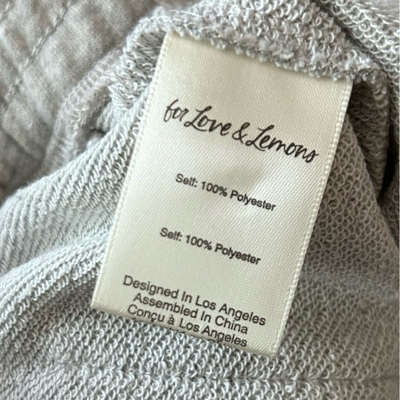 For Love & Lemons Yuna Jumpsuit in Grey Sz S - Picture 12 of 12